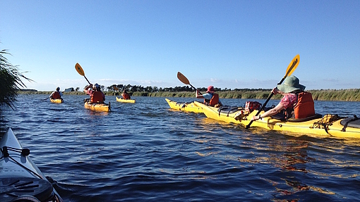 Auf dem Wasser unterwegs